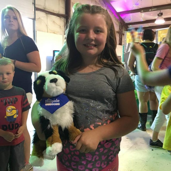 Young Girl is the Hillside HVAC "Super Secret Winner" at the 2018 Cecil County Fair