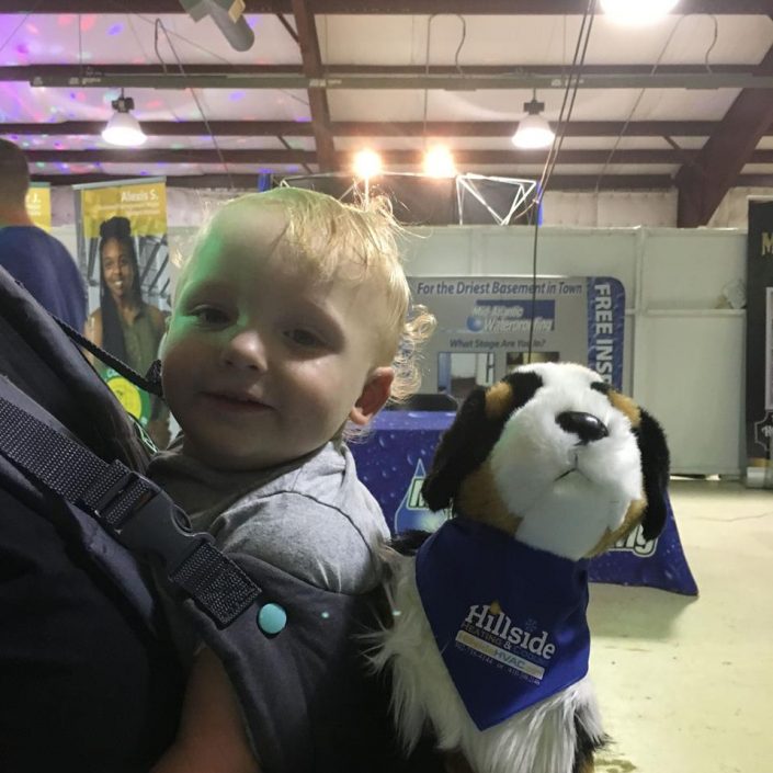 baby boy Hillside HVAC "Super Secret Winner" at the 2018 Cecil County Fair