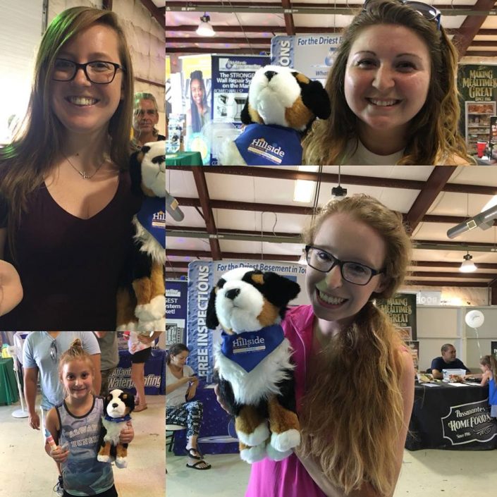 young ladies enjoying Hillside HVAC "Super Secret Winner" at the 2018 Cecil County Fair