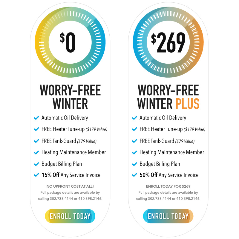 worry-free winter heating oil and deliver packages