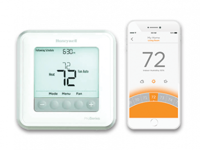 Comfort upgrade with a smart thermostat installed by Hillside